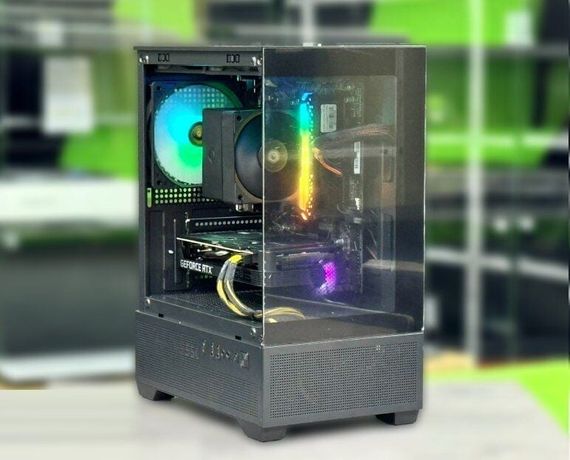 Ігровий ПК Gigabyte Tower / AMD Ryzen 5 5500 (6 (12) ядер по 3.6 - 4.2 GHz) / 16 GB DDR4 / 512 GB SSD / nVidia GeForce RTX 5050, 8 GB GDDR6, 128-bit / 550W / Win 11 б/в | Зображення 1