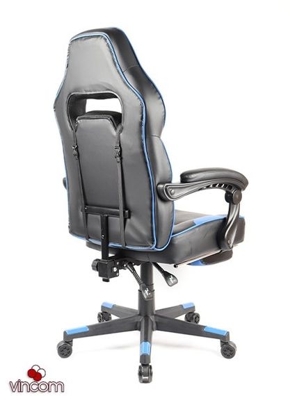 Кресло геймерское Goodwin Parker blackblue с подставкой | Зображення 2