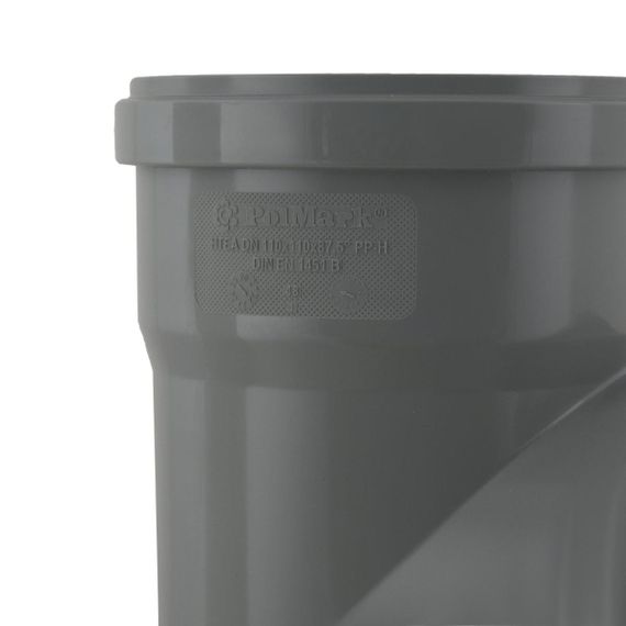 Трійник внутрішній каналізаційний PolMark ф110мм x90° | Зображення 2