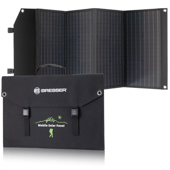 Зарядний портативний пристрій сонячна панель Bresser Mobile Solar Charger 120 Watt USB DC Зарядна станція