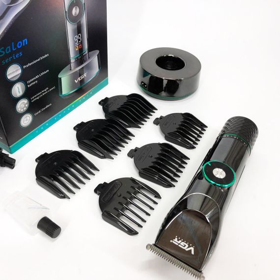 Набір для видалення волосся із зарядним пристроєм VGR Машинка для стрижки волосся професіоналів LS-22 | Зображення 4