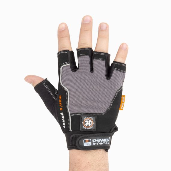 Рукавички для фітнесу Power System PS-2580 Man’s Power Black/Grey XXL | Зображення 2