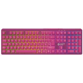 Клавиатура Canyon Fortnax Bluetooth/Wireless/ USB UA Pink (CND-SKBW2)