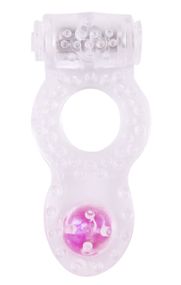 Ерекційне кільце з вібрацією PAIR RINGS прозоре Sex Aura