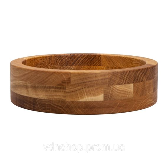 Дерев'яна миска для подачі 27 см глибока з дуба B1W270226 | Зображення 1