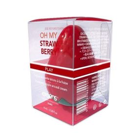 Возбудительный крем для сосков EXSENS Oh My Strawberry (8 мл) с жожоба и маслом ши, съедобный