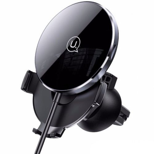 Автоутримувач із бездротовою зарядкою Usams 15W CD164 /black/