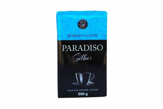 Крепкий натуральный молотый кофе Paradiso Silber, 500г, Германия