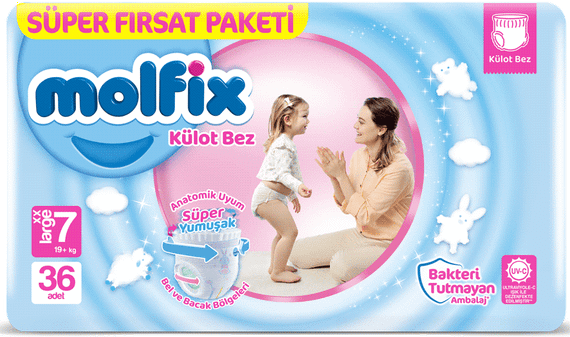 Підгузки-трусики для дітей Molfix Jumbo 7 xxl (19+ кг) 27 шт