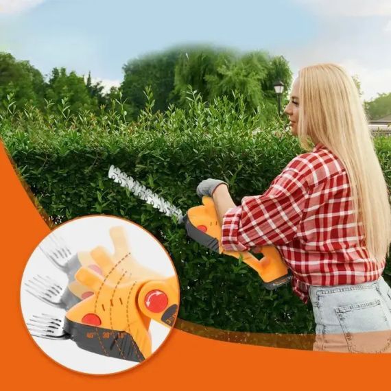 Аккумуляторные ножницы-кусторезы на 24Вт с 2 насадками по уходу за садом в кейсе | Зображення 2