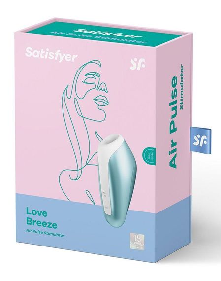 Миниатюрный вакуумный стимулятор Satisfyer Love Breeze Ice Blue | Зображення 2