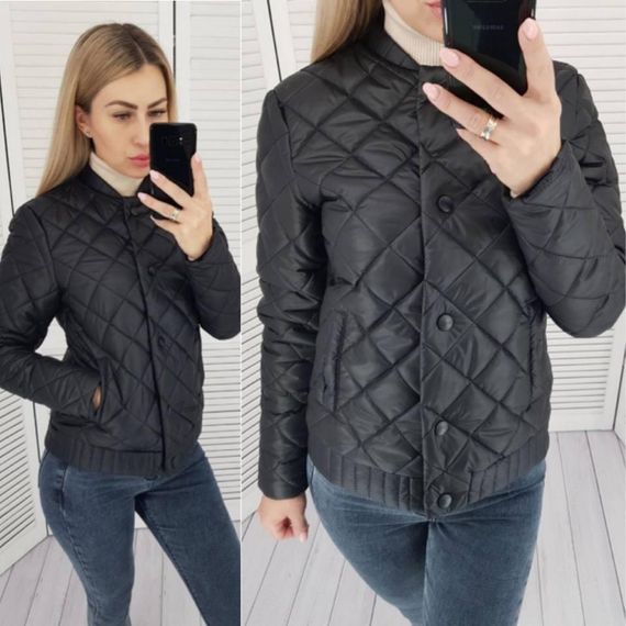 Куртка з ефектом стьобання, арт.310, чорний | Зображення 2