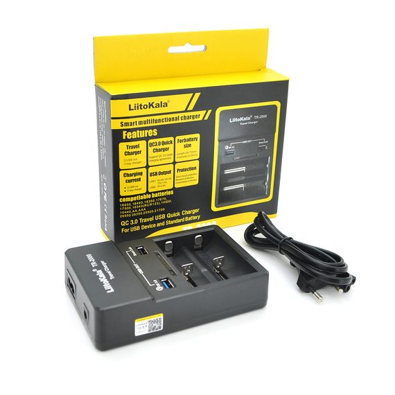 ЗУ универсальное Liitokala Lii TR-2000 + USB1-QC 3.0, USB2-5V 2.4A | Зображення 2