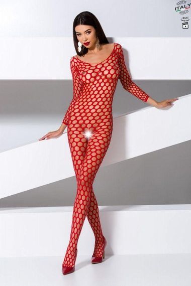 Бодістокінг з крупною сіткою Passion BS077 red sexstyle | Зображення 3