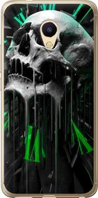 Чехол на Meizu M5s Череп-часы "4100u-776-17620"