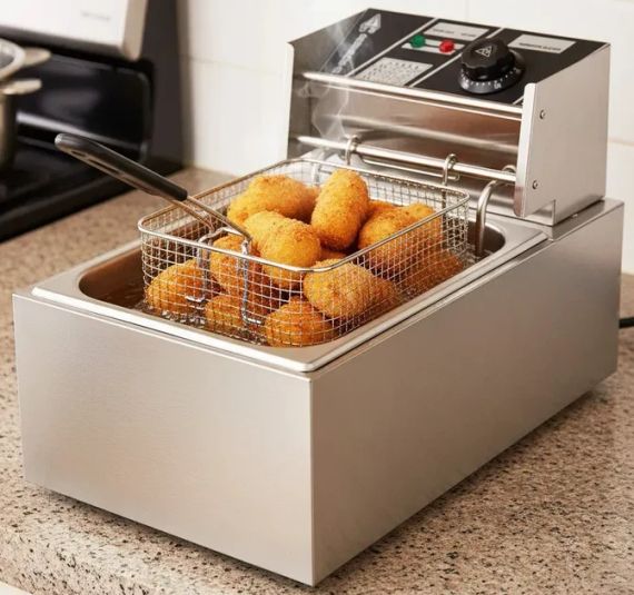 Профессиональная электрическая фритюрница Dotvix D-803, 2800 Вт, 6 л, с корзиной из нержавеющей стали | Зображення 2