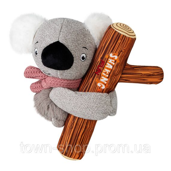 Игрушка для собак Коала с большой пищалкой GiGwi Shaking Fun, текстиль, плюш, 22 см