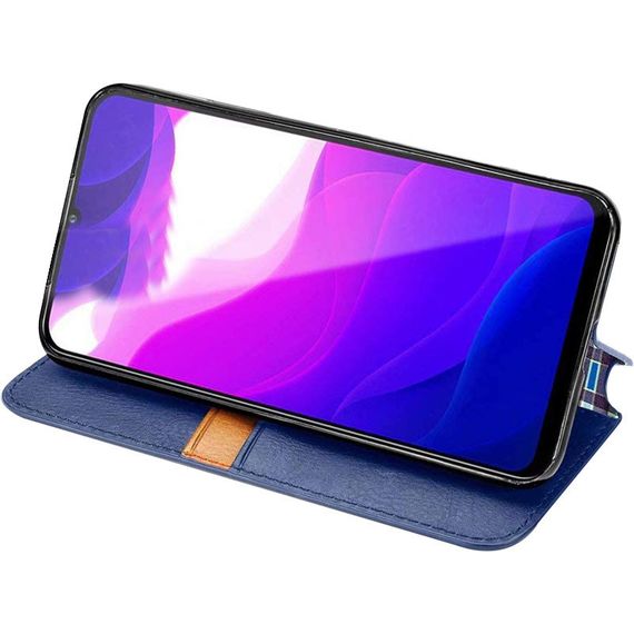 Шкіряний чохол-книжка GETMAN Cubic (PU) для Xiaomi Redmi Note 9s / Note 9 Pro / Note 9 Pro Max Штучна шкіра, Слот для візитки, Червоний | Зображення 3