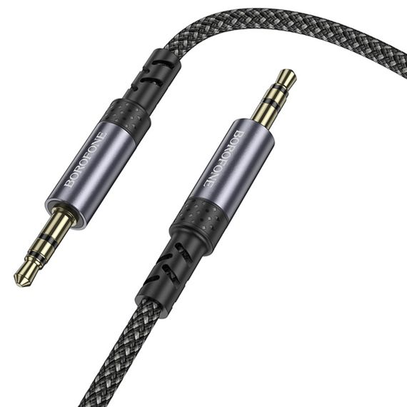 Аудіо кабель Aux Borofone BL24 Graceful (1m) Metal grey | Зображення 3
