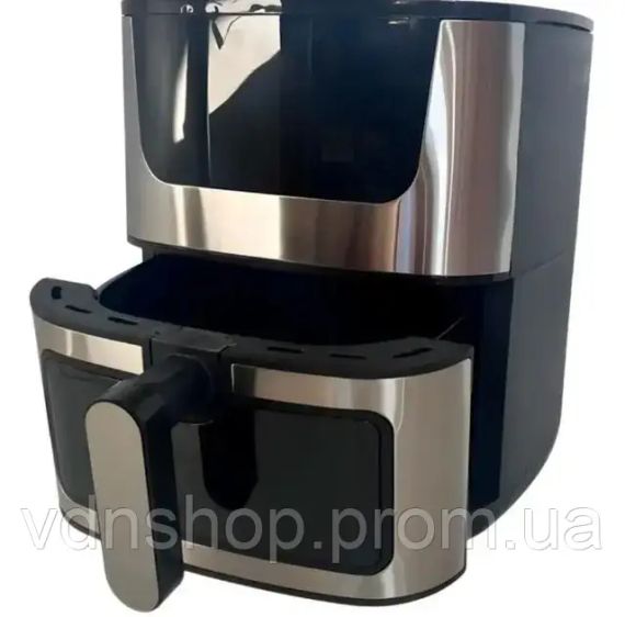 Аерогриль Rainberg RB 2268 4200W аерофрітюрниця безмасляна для приготування без олії з регулюванням температури 8 л | Зображення 4