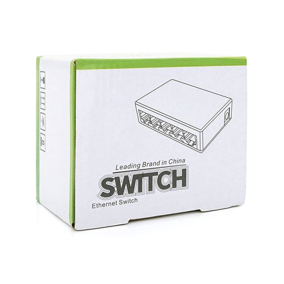 Коммутатор JY 5005S 5 портов Ethernet 10/100 Мбит/с. DC 5. БП 5V в комплекте | Зображення 1