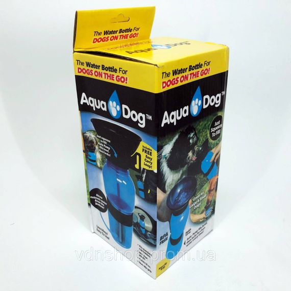 Поїлка для собак дорожня переносна Aqua Dog 537 мл портативна пляшка для великих та дрібних собак FS-97 RP-79 | Зображення 8