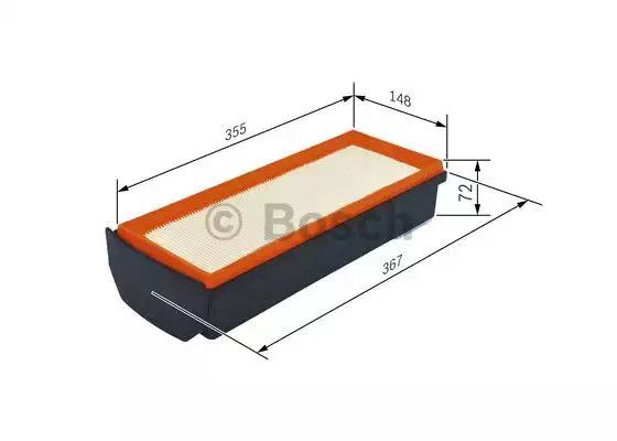 Фільтр повітряний BMW 3, BOSCH (F026400409) | Зображення 4