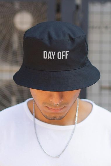 Панамка Without з принтом DayOff Black | Зображення 1