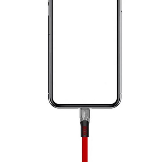 Плоский кабель Kaku KSC-278 USB - Lightning 1.2 m - Red | Зображення 1