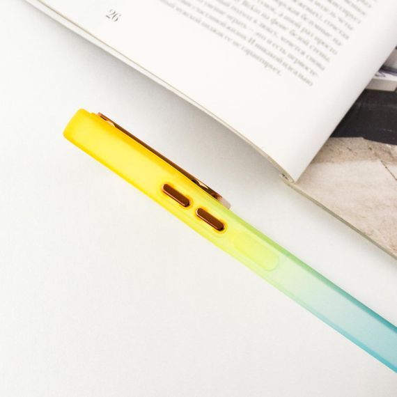 Чохол TPU+PC Fresh sip series для Xiaomi Redmi Note 13 4G Бірюзовий / Помаранчевий | Зображення 3