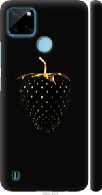 Чохол на Realme C21Y Чорна полуниця "3585m-2472-24368"