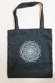 Экосумка шоппер 4Profi "Мандала" Діагональ (хлопок) чорна 29235