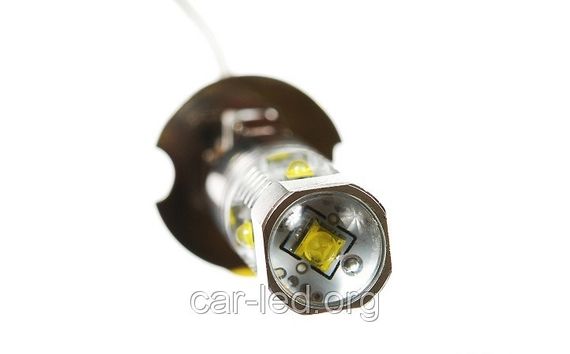 Автолампа-светодиодная H1 25W (560Lm) CREE (5pcs*5W) (цена указана за одну лампу) | Зображення 1