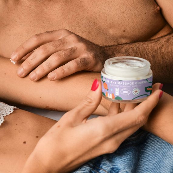 Массажное масло-лубрикант с ароматом и вкусом фундука Goliate Couple Gourmand Noisette 50 мл | Зображення 7