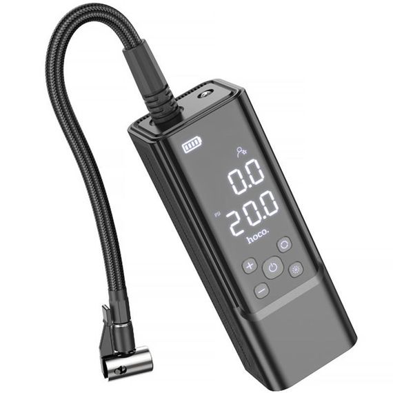 Автомобильный насос Hoco ZP7 Maddy smart (5000 mAh) Black | Зображення 2