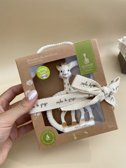 Прорізувач з кільцями Жирафа Софі, Sophie la girafe (Vulli) (м'який) (200318) | Зображення 3
