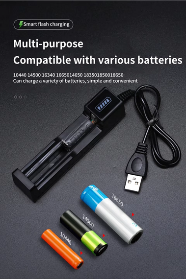 Зарядний пристрій USB для літієвого акумулятора 18650 | Зображення 5