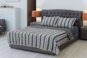 Покривало Zeron 128393 Туреччина 200х230  Поліестер Сірий