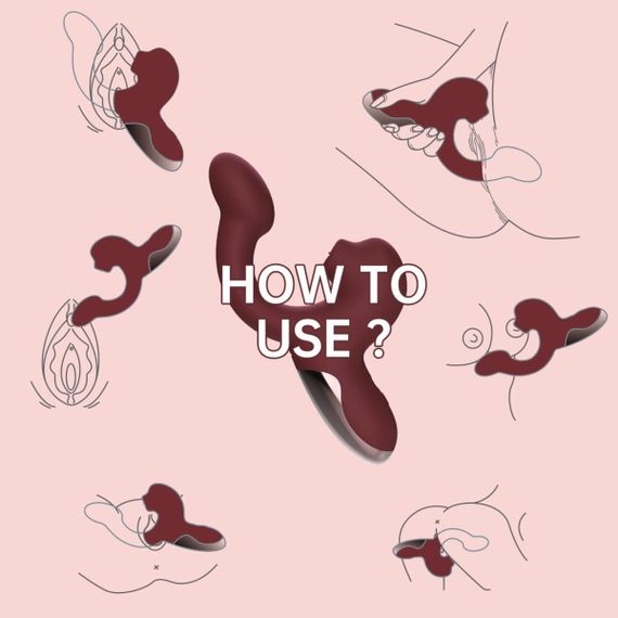 Смарт-вібратор Magic Motion Ponder Red, подвійна стимуляція, віброяйце+язичок для клітора | Зображення 7