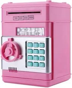 Розовый Электронная копилка-сейф с кодовым замком