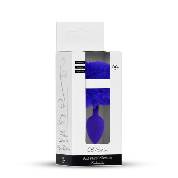 Анальна пробка - Bunny Tail Silicone Purple Plug Purple | Зображення 5