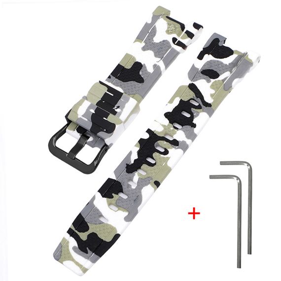 Ремінець для Casio G-Shock GST-W300 Camo White BK