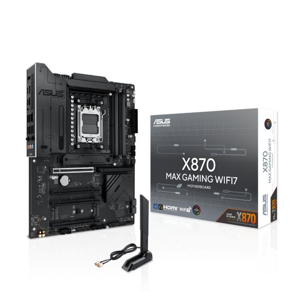 Материнcкая плата ASUS X870 MAX GAMING WIFI7 sAM5 X870 4xDDR5 M.2 HDMI USB Type-C WiFi BT ATX 90MB1LY0-M0EAY0 | Зображення 8