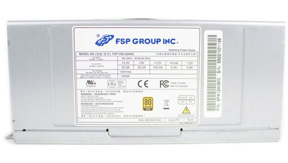 БЖ 1200W FSP FSP1200-50AAG 80+ GOLD, 6xPCI-E6+2, 135mm fan, Modular, C20, brown box | Зображення 4