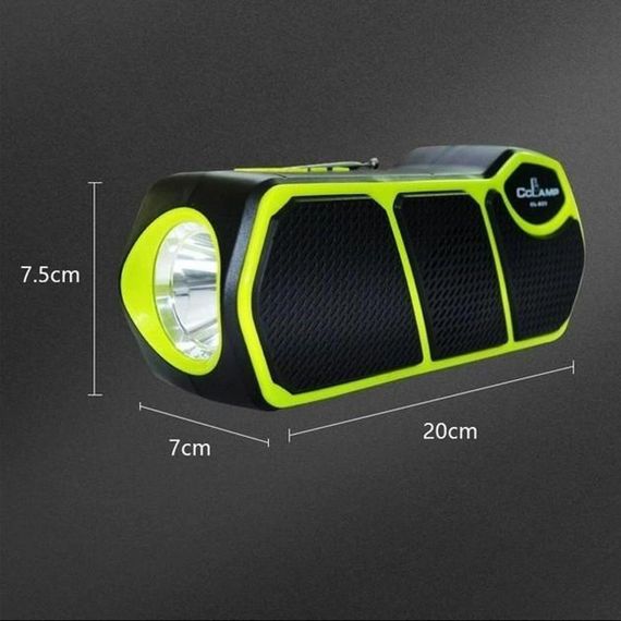 Радіоприймач із сонячною панеллю та Powerbank (1500мАг), МР3-плеєром, CL-823 / Портативна бездротова Bluetooth колонка / LED | Зображення 6