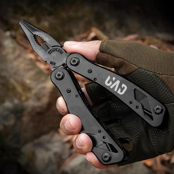 Мультитул професійний UAD BasicCraft 12 інструментів 420 Чорний | Зображення 6