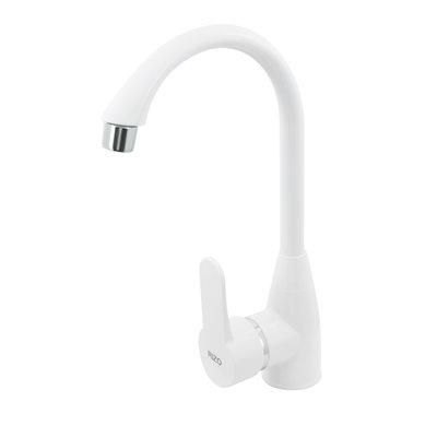 Змішувач для кухні пластиковий білий RIZO без підводки RP42W