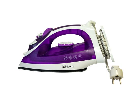 Парова праска Rainberg RB 6308 з керамічним покриттям антипригарною підошвою 2800W | Зображення 1