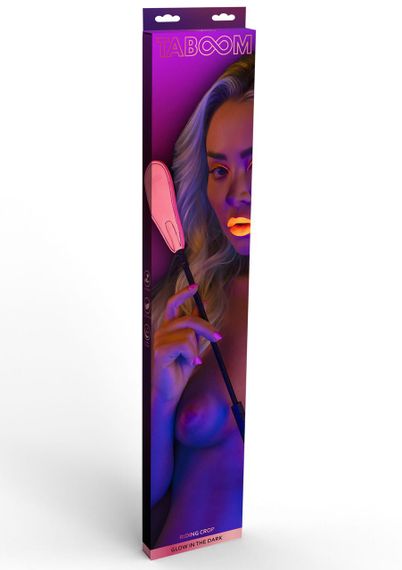 Стек Taboom Glow In the Dark, светится в темноте, розово-черный, 49 см sexstyle | Зображення 1