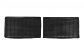 Универсальные задние резиновые коврики с бортиком Polytep (65см*38см, 2 шт)